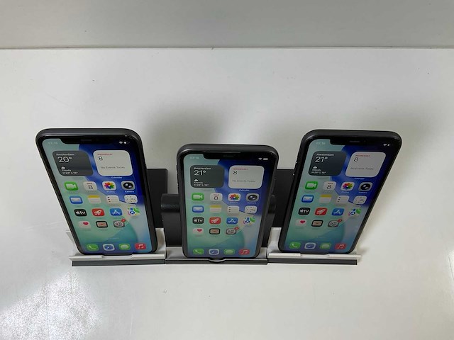 Apple iphone 11 - 64 gb - black (3x) - afbeelding 2 van  5
