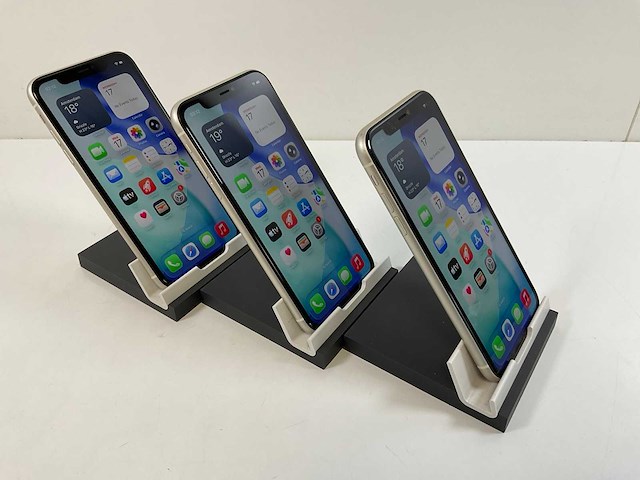 Apple iphone 11 - 64 gb - white (3x) - afbeelding 3 van  5