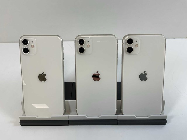 Apple iphone 11 - 64 gb - white (3x) - afbeelding 5 van  5