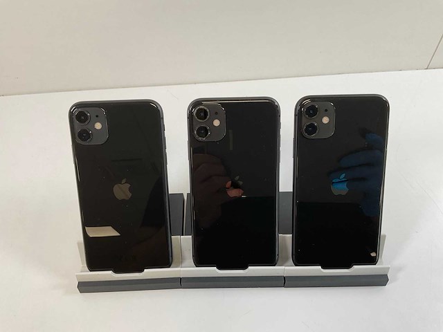 Apple iphone 11 - 64 gb / 128 gb - black (3x) - afbeelding 5 van  5