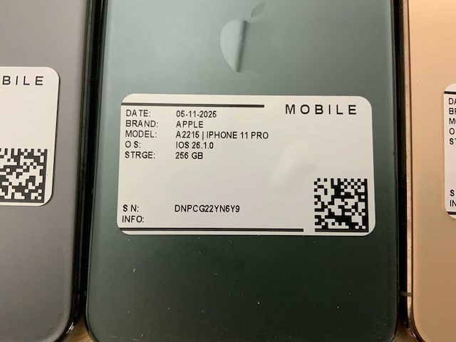 Apple iphone 11 pro a2215 mobiele telefoon (3x) - afbeelding 8 van  10