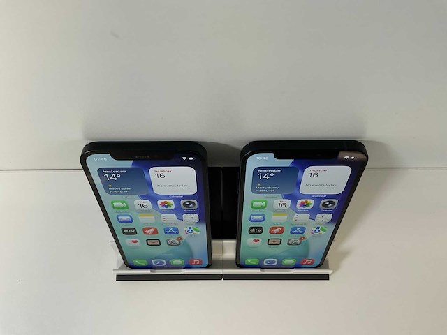 Apple iphone 12 - 128 gb - black (2x) - afbeelding 2 van  5