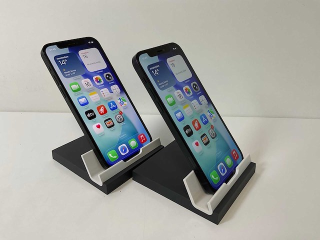 Apple iphone 12 - 128 gb - black (2x) - afbeelding 3 van  5