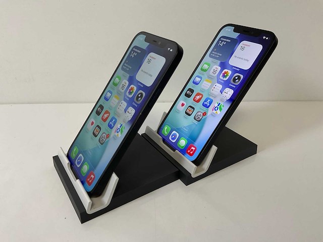 Apple iphone 12 - 128 gb - black (2x) - afbeelding 4 van  5