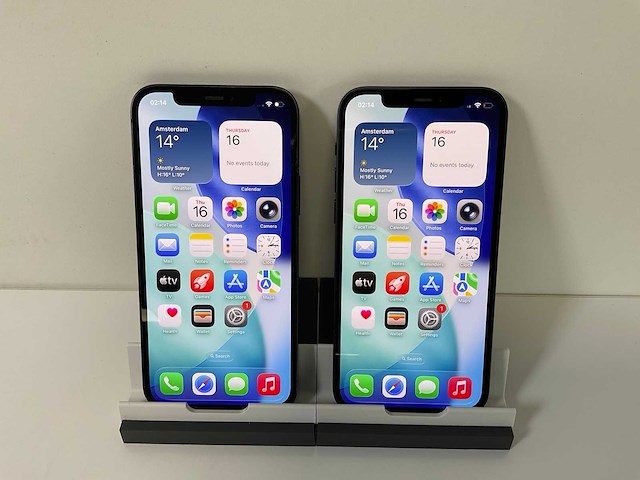 Apple iphone 12 - 128 gb - black (2x) - afbeelding 1 van  5