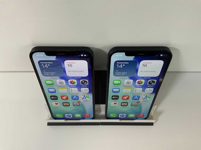 Apple iphone 12 - 128 gb - black (2x) - afbeelding 2 van  5