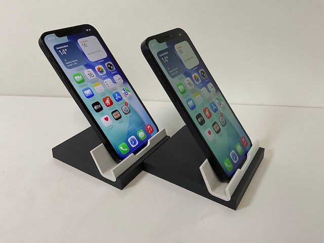 Apple iphone 12 - 128 gb - black (2x) - afbeelding 3 van  5