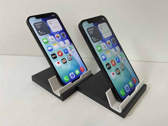 Apple iphone 12 - 128 gb - black (2x) - afbeelding 3 van  4