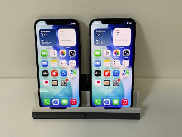 Apple iphone 12 - 128 gb - black (2x) - afbeelding 1 van  5