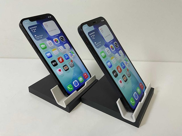 Apple iphone 12 - 128 gb - black (2x) - afbeelding 3 van  5