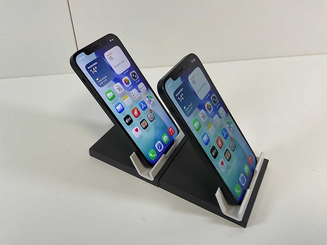 Apple iphone 12 - 128 gb - black (2x) - afbeelding 4 van  5