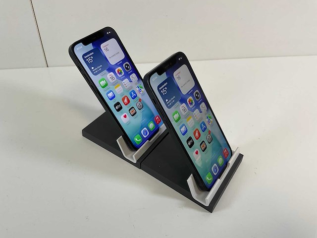 Apple iphone 12 - 128 gb - black (2x) - afbeelding 3 van  4