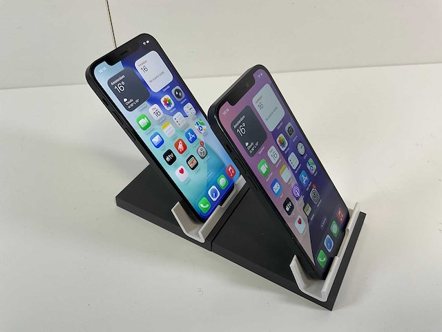 Apple iphone 12 - 128 gb - black (2x) - afbeelding 2 van  4