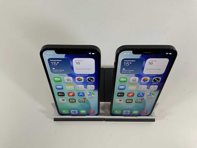 Apple iphone 12 - 128 gb - black (2x) - afbeelding 2 van  5