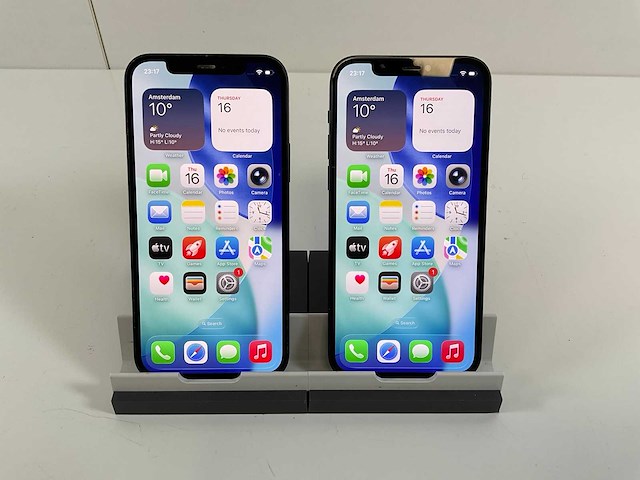 Apple iphone 12 - 128 gb - black (2x) - afbeelding 1 van  5