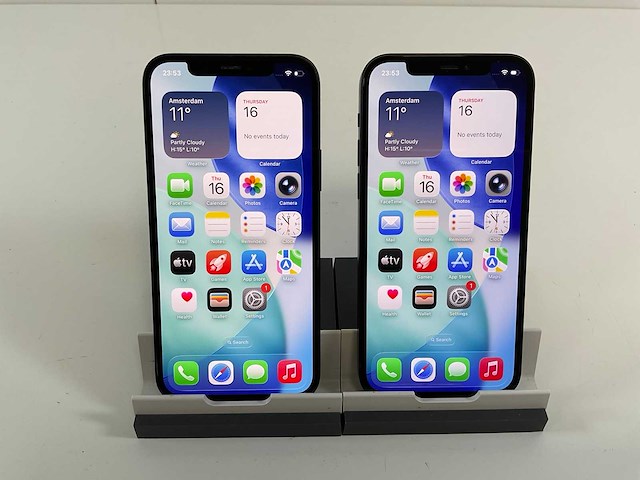 Apple iphone 12 - 128 gb - black (2x) - afbeelding 1 van  5