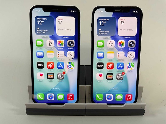 Apple iphone 12 - 128 gb - black (2x) - afbeelding 1 van  5