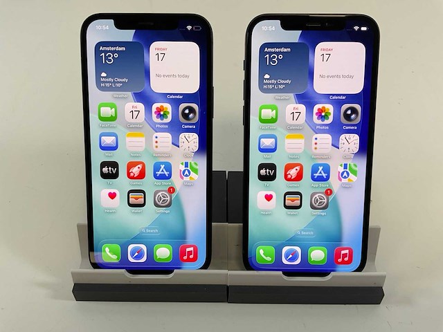 Apple iphone 12 - 128 gb - black (2x) - afbeelding 1 van  4