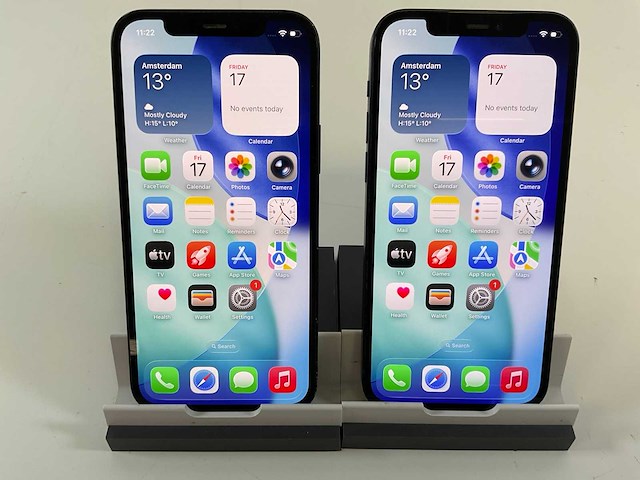 Apple iphone 12 - 128 gb - black (2x) - afbeelding 1 van  5