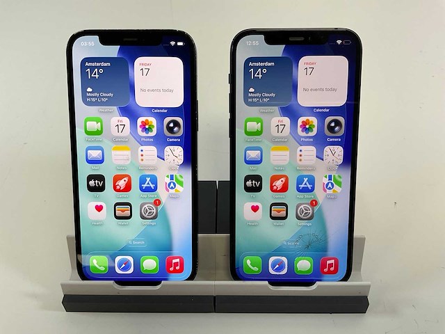 Apple iphone 12 - 128 gb - black (2x) - afbeelding 1 van  5