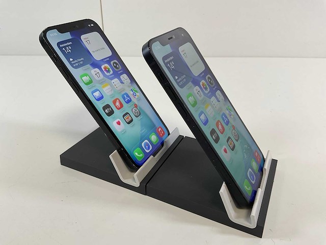 Apple iphone 12 - 128 gb - black (2x) - afbeelding 3 van  5