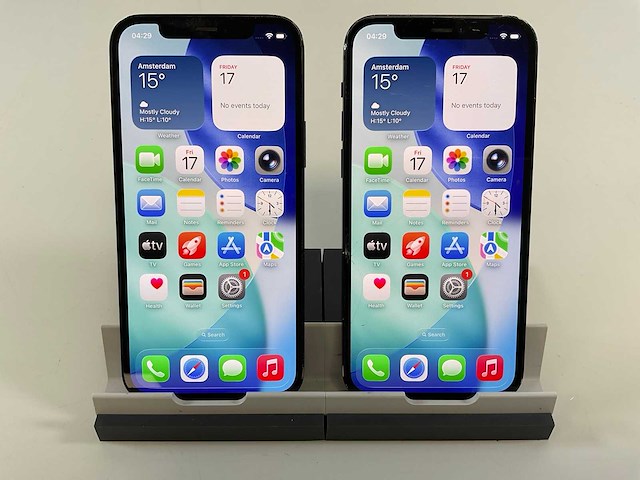 Apple iphone 12 - 128 gb - black (2x) - afbeelding 1 van  6