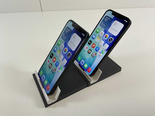 Apple iphone 12 - 128 gb - black (2x) - afbeelding 3 van  5