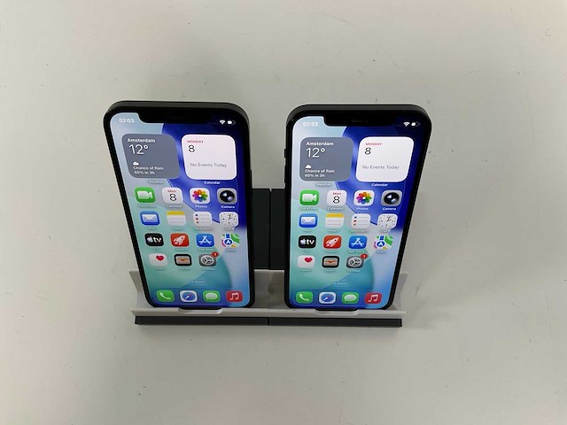 Apple iphone 12 - 128 gb - black (2x) - afbeelding 2 van  5