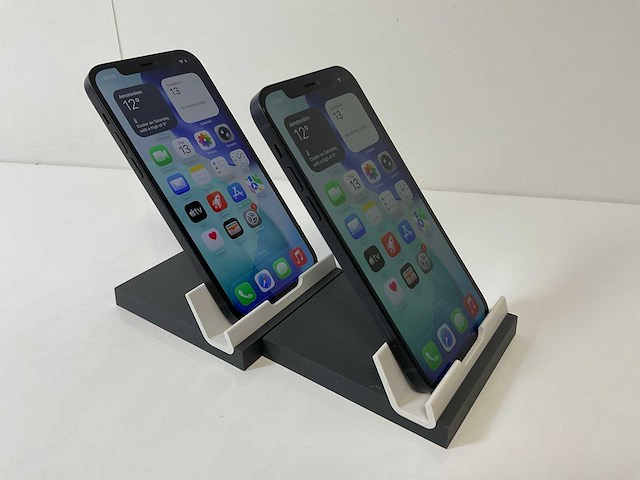 Apple iphone 12 - 128 gb - black (2x) - afbeelding 3 van  5