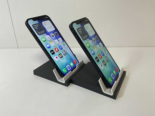 Apple iphone 12 - 128 gb - black (2x) - afbeelding 3 van  5