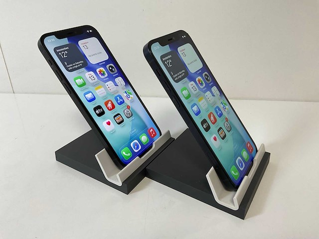 Apple iphone 12 - 128 gb - black (2x) - afbeelding 3 van  5