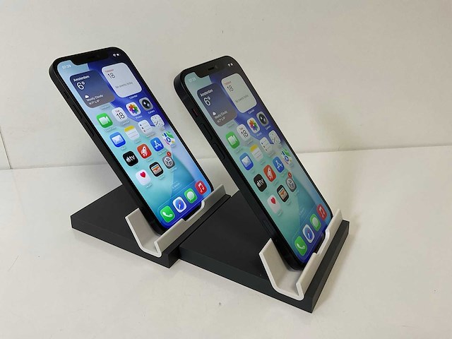 Apple iphone 12 - 128 gb - black (2x) - afbeelding 3 van  5