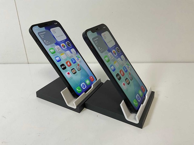 Apple iphone 12 - 128 gb - black (2x) - afbeelding 3 van  5