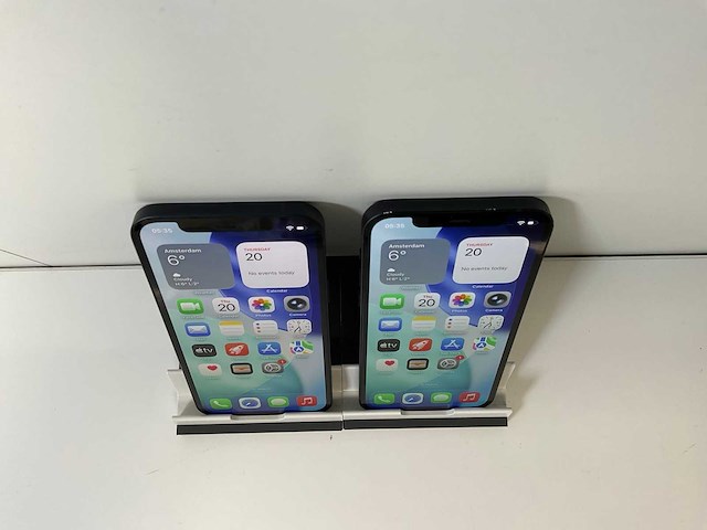 Apple iphone 12 - 128 gb - black (2x) - afbeelding 2 van  5