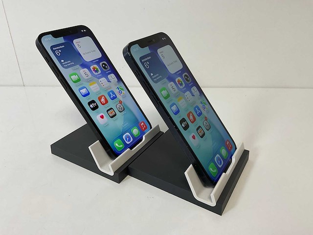 Apple iphone 12 - 128 gb - black (2x) - afbeelding 3 van  5