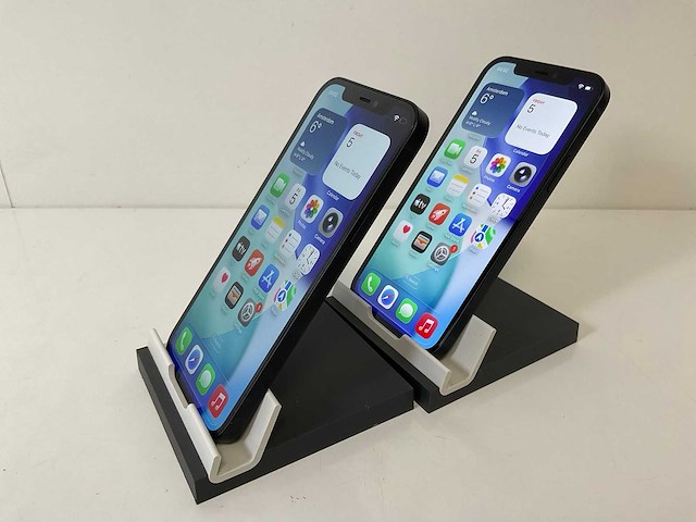 Apple iphone 12 - 128 gb - black (2x) - afbeelding 4 van  5