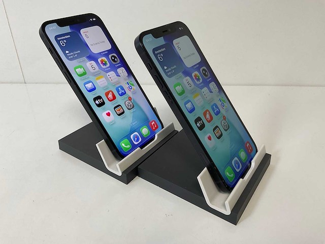 Apple iphone 12 - 128 gb - black (2x) - afbeelding 3 van  5