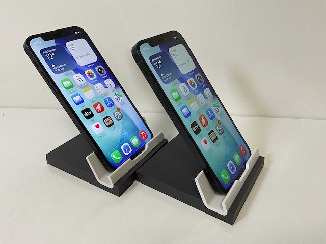 Apple iphone 12 - 128 gb - black (2x) - afbeelding 3 van  5