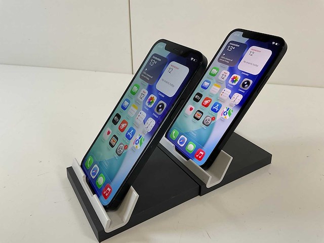 Apple iphone 12 - 128 gb - black (2x) - afbeelding 3 van  5