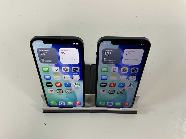 Apple iphone 12 - 128 gb - black (2x) - afbeelding 2 van  5