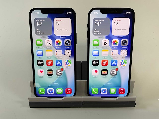 Apple iphone 12 - 128 gb - black (2x) - afbeelding 1 van  5