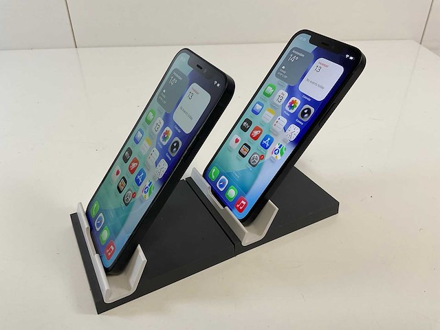 Apple iphone 12 - 128 gb - black (2x) - afbeelding 3 van  5