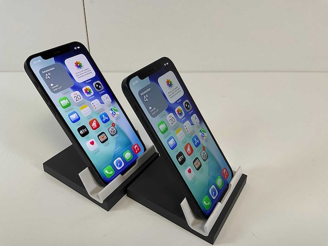 Apple iphone 12 - 128 gb - black (2x) - afbeelding 3 van  4