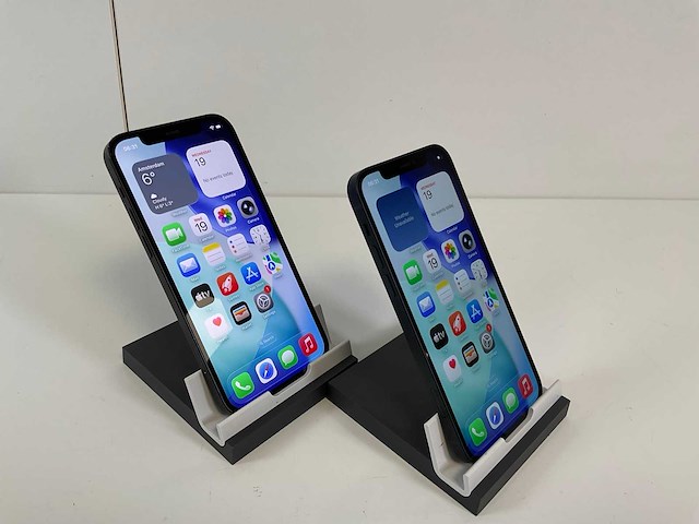 Apple iphone 12 - 128 gb - black (2x) - afbeelding 3 van  4