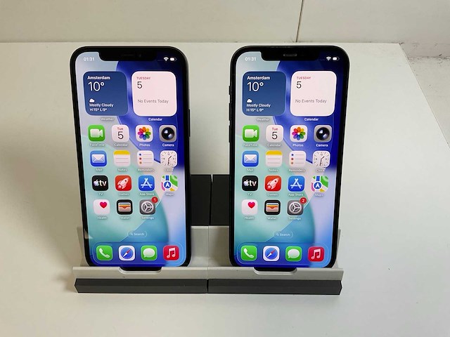 Apple iphone 12 - 128 gb - black (2x) - afbeelding 1 van  5