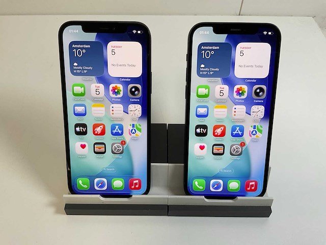 Apple iphone 12 - 128 gb - black (2x) - afbeelding 1 van  5