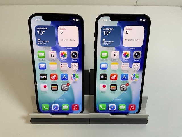 Apple iphone 12 - 128 gb - black (2x) - afbeelding 1 van  5