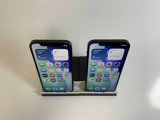 Apple iphone 12 - 128 gb - black (2x) - afbeelding 2 van  5