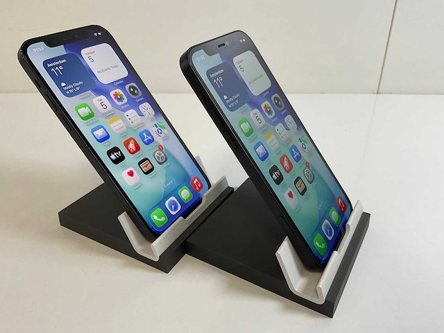 Apple iphone 12 - 128 gb - black (2x) - afbeelding 3 van  5