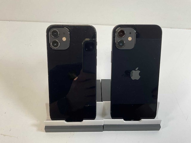 Apple iphone 12 - 128 gb - black (2x) - afbeelding 5 van  5